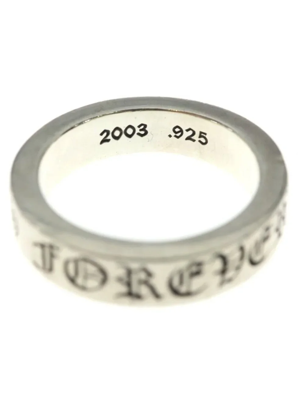 Chrome Hearts Spacer Forever Ring Silver